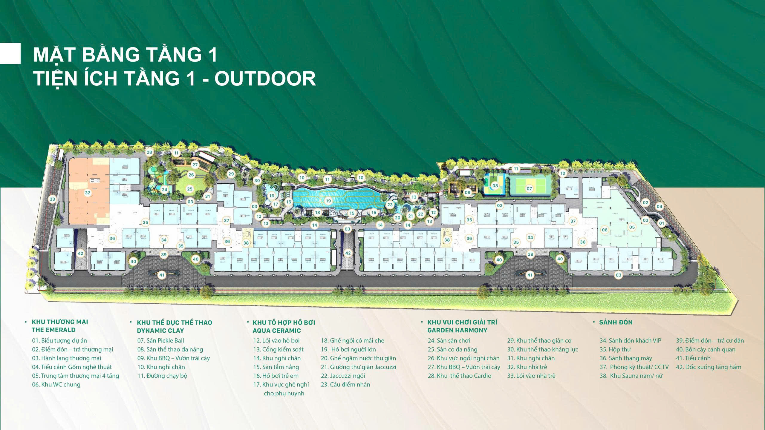 Mặt bằng The Emerald Garden View