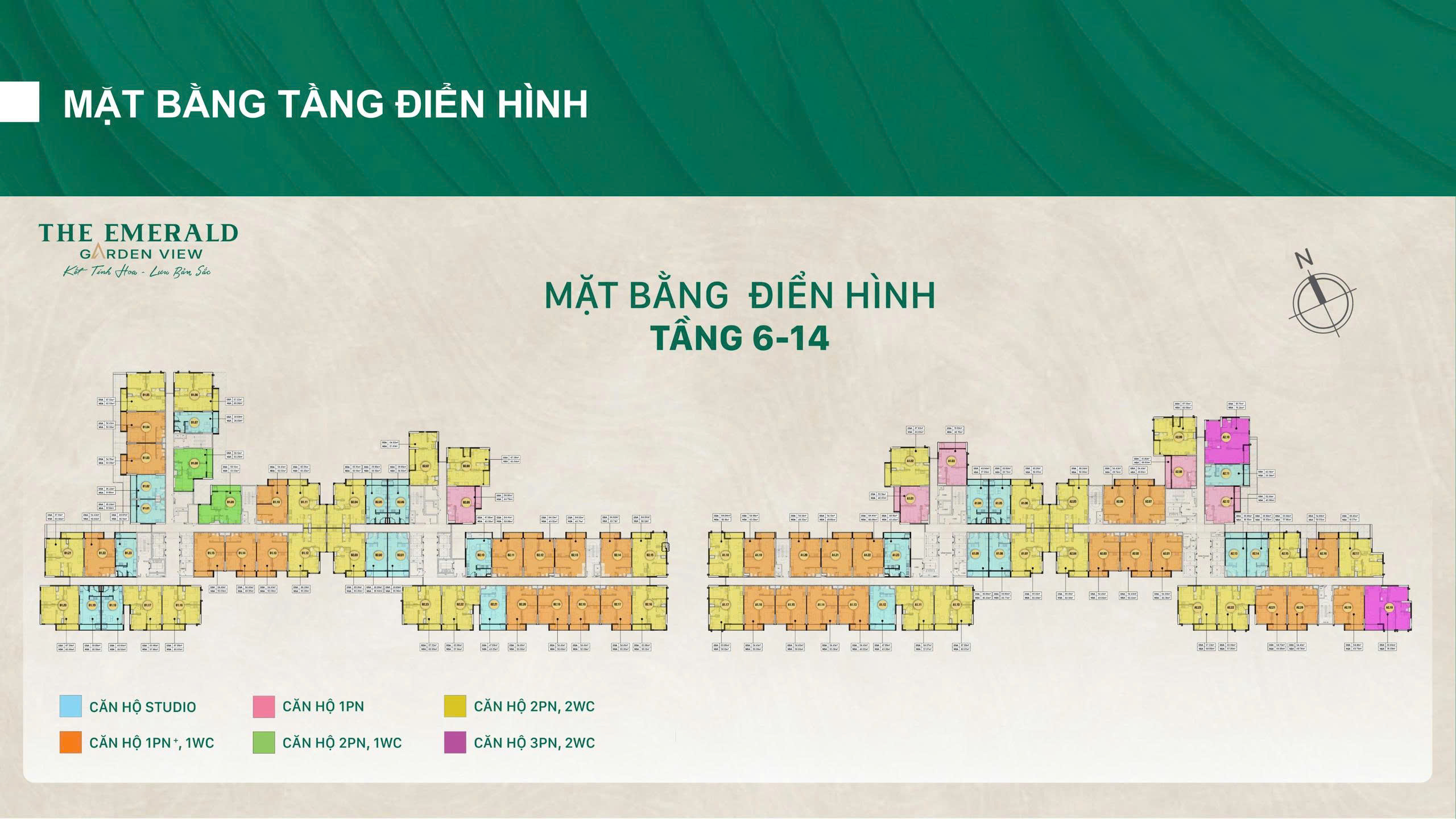 Mặt bằng The Emerald Garden View
