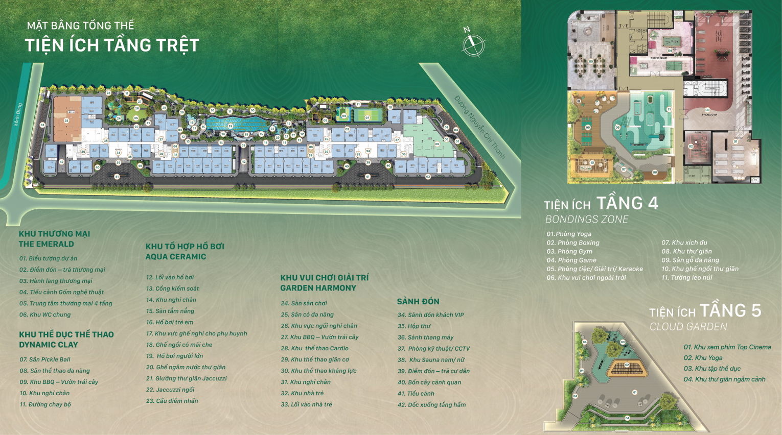 Tiện ích The Emerald Garden View